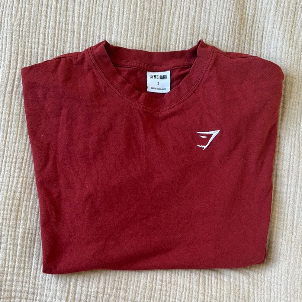 Gymshark Red Logo Crew Neck T-Shirt